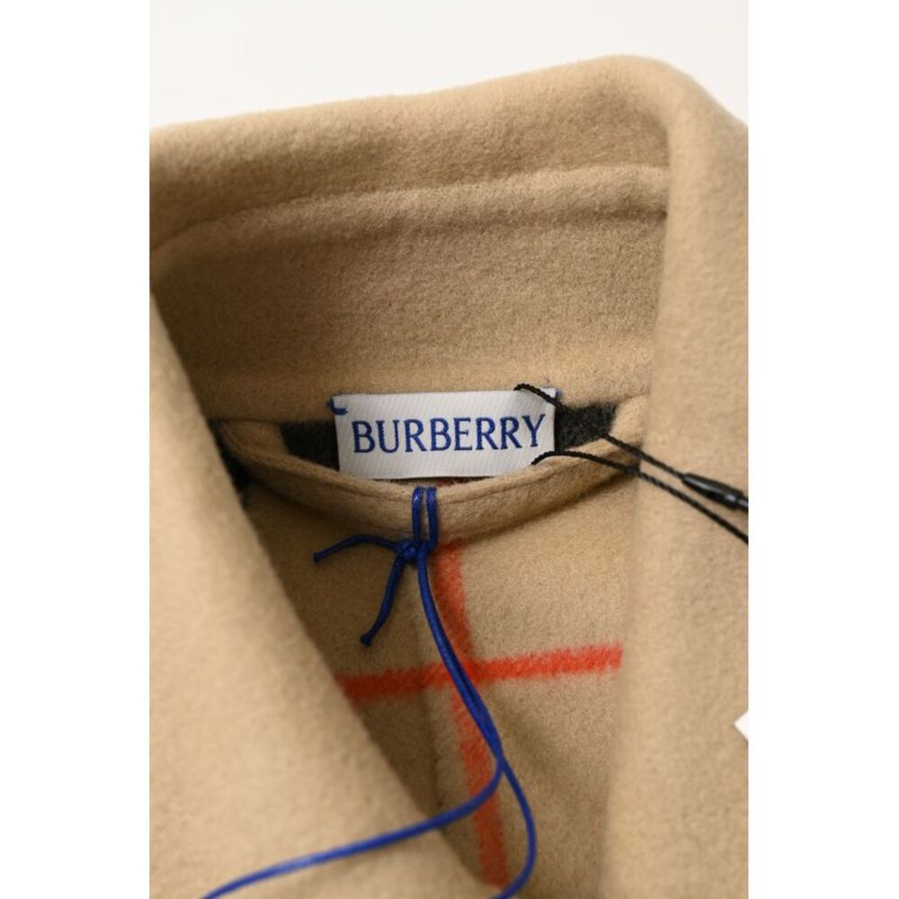 Burberry Single-Breasted Jacket in Beige Wool - Picture 6 of 12